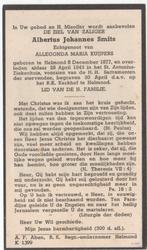 Albertus J. Smits 1877 Helmond + 1943 Helmond, 65 jaar, Verzenden