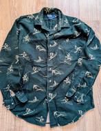 Vintage Polo Ralph Lauren Ski Print Flanellen Overhemd M, Groen, Halswijdte 39/40 (M), Ophalen of Verzenden, Polo Ralph Lauren