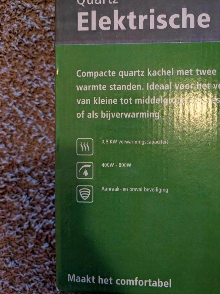 Elektrische Kachel - GIMEG Quartz GQK-065, Huis en Inrichting, Kachels, Nieuw, Vrijstaand, Overige soorten, Elektrisch, Ophalen of Verzenden