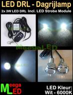 LED Auto Strobe set Wit 2x 3W Zilver RF afstandbediening, Auto diversen, Ophalen of Verzenden