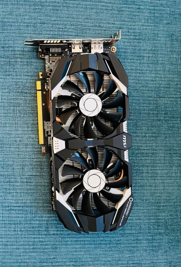 MSI Geforce GTX 1060 GT OC Videokaart, Computers en Software, Videokaarten, Zo goed als nieuw, Nvidia, PCI-Express 3.0, GDDR5