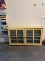 Vintage Wandkastje met Ribbelglas, Ophalen