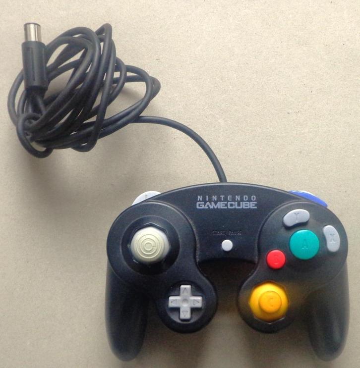 Originele Controller Zwart voor de Nintendo Gamecube, Spelcomputers en Games, Games | Nintendo GameCube, Gebruikt, Ophalen of Verzenden