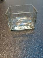 Glazen vaas/ schaal rechthoekig, Schaal, Vierkant, Ophalen of Verzenden, Glas