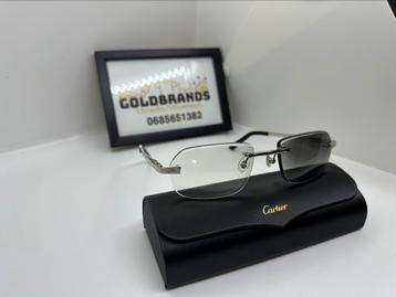 CARTIER MEEKLEURDE GLAZEN BRILLEN C-DECOR  beschikbaar voor biedingen