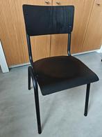 Eetkamerstoel | €12,50 | 4x | schoolstoel zwart stevig, Ophalen of Verzenden, Zwart, Vier