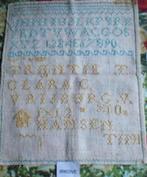 ECHTE OUDE MERKLAP * IN PASTELKLEUREN * Briefpost *, Antiek en Kunst, Antiek | Kleden en Textiel, Verzenden