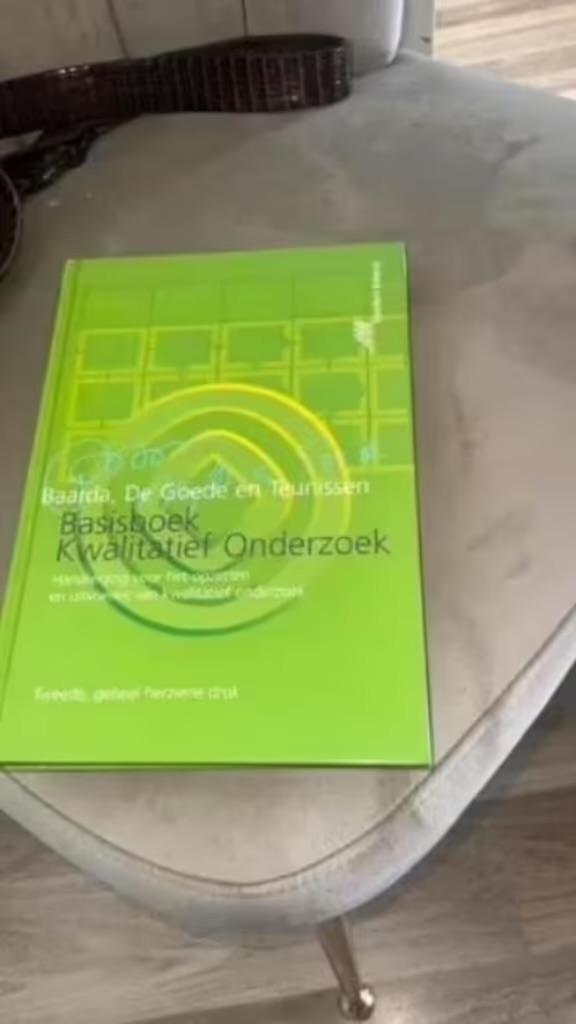 basisboek kwalitatief onderzoek, Boeken, Ophalen of Verzenden, Beta, Zo goed als nieuw, HBO