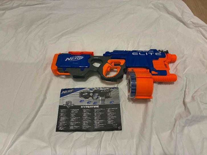 Nerf Elite Hyperfire, Kinderen en Baby's, Speelgoed | Buiten | Actiespeelgoed, Gebruikt, Ophalen