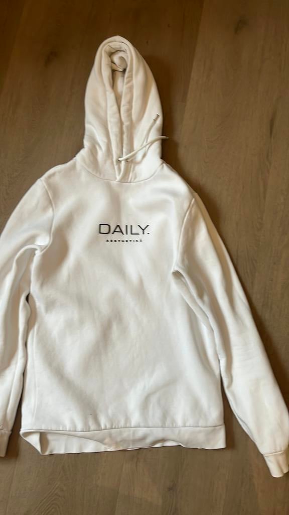 Daily aesthetikz trui wit, Kleding | Heren, Truien en Vesten, Ophalen of Verzenden, Zo goed als nieuw, Maat 48/50 (M), Wit