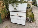 Wandkast wit 2 delen, Ophalen, Kunststof, Gebruikt, Met deur(en)