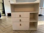 Ikea commode met  3 lades en leren handgrepen, Ophalen, Gebruikt, 50 tot 70 cm, 100 cm of meer