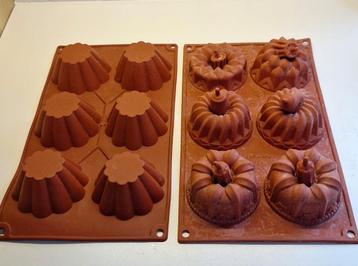 Silliconen bakvormen 3  verschillende stuks. beschikbaar voor biedingen