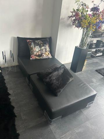 KARTELL Plastics Sofa PIERO LISSONI zwart bank poef lounge beschikbaar voor biedingen