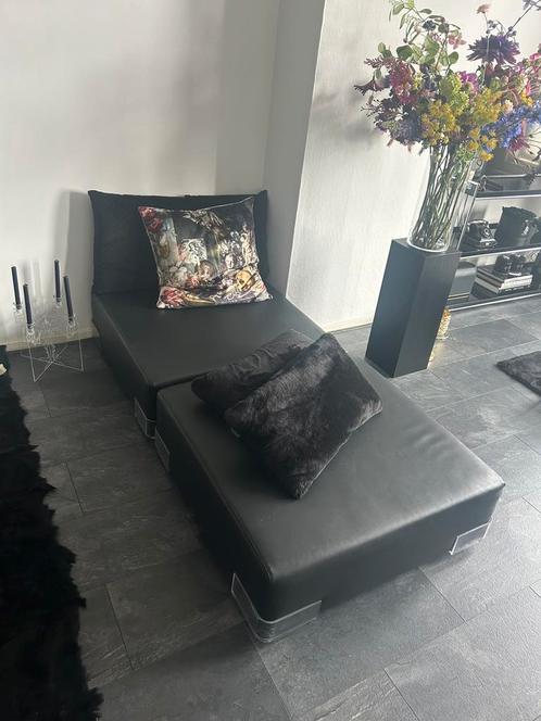 KARTELL Plastics Sofa PIERO LISSONI zwart bank poef lounge, Huis en Inrichting, Banken | Sofa's en Chaises Longues, Zo goed als nieuw