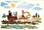 VHK, beren met kar, George Riel, Verzamelen, Ansichtkaarten | Themakaarten, Verzenden, 1960 tot 1980, Gelopen, Kinderen