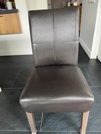 6 Stoelen, Huis en Inrichting, Ophalen, Zwart, Leer, Zo goed als nieuw