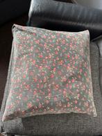 Kussen - 35x35 cm - Bloemenmotief, Huis en Inrichting, Ophalen of Verzenden, Zo goed als nieuw, Overige kleuren, Vierkant
