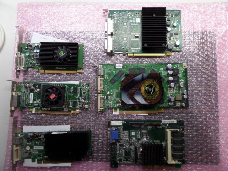pc video kaarten (pcie), Computers en Software, Videokaarten, Gebruikt, DVI, Ophalen
