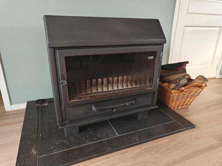 Flam Houtkachel, Huis en Inrichting, Haarden, Gebruikt, Houthaard, Ophalen