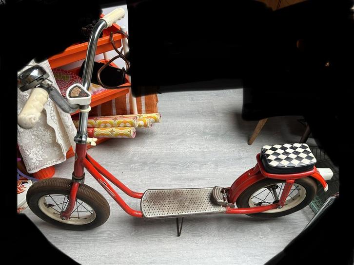 Jaren 70 step, vintage step, oranje MW step, Fietsen en Brommers, Steps, Gebruikt, Gewone step, Ophalen