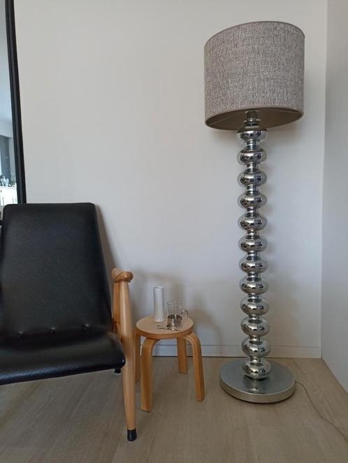 Chromen bollenlamp Eric Kuster Style, Huis en Inrichting, Lampen | Vloerlampen, Gebruikt, Ophalen