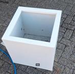 Bloembak aluminium mat wit Adezz 50x50x50cm, Ophalen, Minder dan 60 cm, Rond, Nieuw