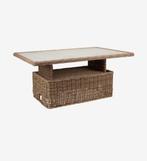 Tuintafel riet en ceramiek, Tuin en Terras, Tuinsets en Loungesets, Ophalen, Zo goed als nieuw, Aluminium