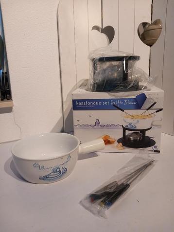 Boska Fondueset Delfts Blauw NIEUW beschikbaar voor biedingen