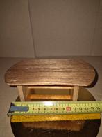 Houten tafeltje voor poppenhuis, Ophalen of Verzenden, Gebruikt