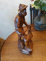 Houten beeld van houthakker, Ophalen of Verzenden