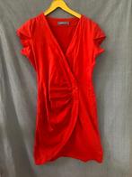 Lien & Giel jurk rood Maat L, Knielengte, Ophalen of Verzenden, Zo goed als nieuw, Maat 46/48 (XL) of groter