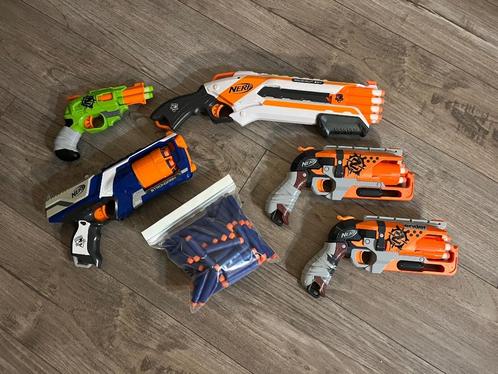 5x Nerf Blasters (pistols), Kinderen en Baby's, Speelgoed | Buiten | Actiespeelgoed, Gebruikt, Ophalen