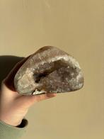 Amethist/kwarts geode met calciet, Ophalen of Verzenden