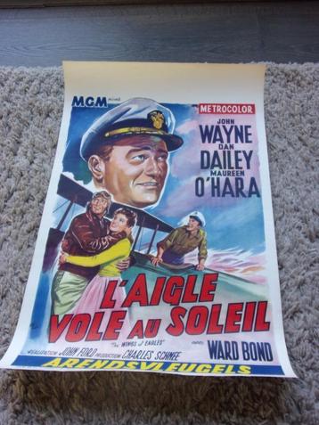 1957 FILMPOSTER THE WINGS OF EAGLES/JOHN WAYNE/MAUREENO'HARA beschikbaar voor biedingen