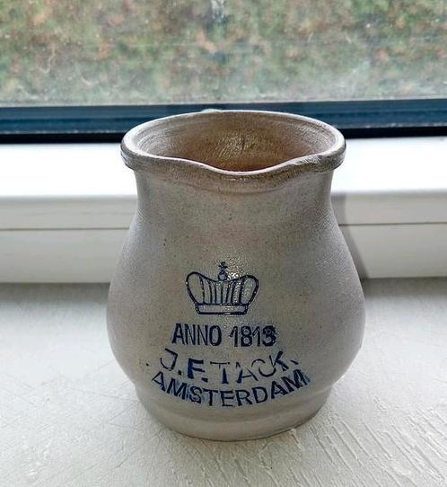 J.F. Tack mosterdpotje, Antiek en Kunst, Antiek | Keramiek en Aardewerk, Ophalen of Verzenden
