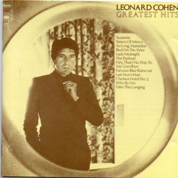 Leonard Cohen – Greatest Hits CD CDCBS 69161   beschikbaar voor biedingen