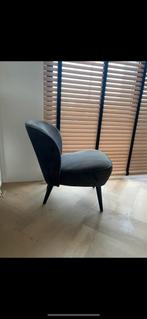 Woood fauteuil Sara velvet zwart, Huis en Inrichting, Ophalen, Gebruikt, 75 tot 100 cm, 50 tot 75 cm