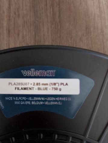Pla Filament 2.85mm 750g beschikbaar voor biedingen