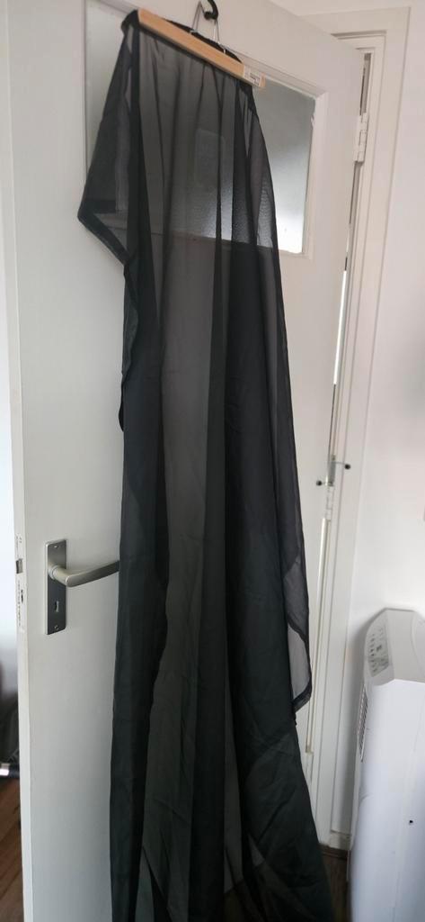 Inbetween Gordijn - Zwart, Huis en Inrichting, Stoffering | Gordijnen en Lamellen, Nieuw, 200 cm of meer, Zwart, Ophalen of Verzenden