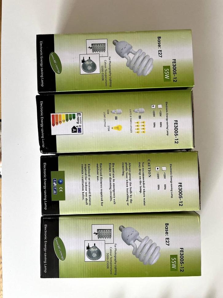 Set van 4 x Daglichtlamp, Audio, Tv en Foto, Fotografie | Fotostudio en Toebehoren, Gebruikt, Lamp of Flitsset, Ophalen of Verzenden