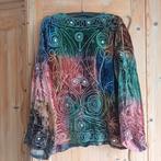 Jas vest viscose bohemia ibiza hippie vintage retro l xl, Kleding | Dames, Blouses en Tunieken, Ophalen of Verzenden, Zo goed als nieuw