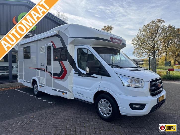 Challenger Graphite 348 XLB - Face to Face | Dakairco, Caravans en Kamperen, Campers, Bedrijf, tot en met 4, Half-integraal, Challenger