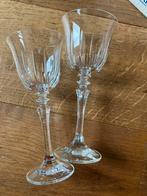 10 vintage Kristallen wijnglazen Schott Crystal Germany, Ophalen, Nieuw, Kristal, Glas of Glazen