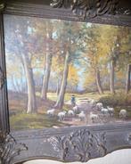 J.Zwart- Bosgezicht met schapen, Ophalen of Verzenden