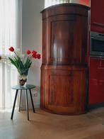 Antieke Biedermeier hoekkast kast, Ophalen
