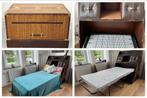 Bed in kist van Stiles Brothers -Bauer, Ophalen, Overige materialen, 90 cm, Bruin