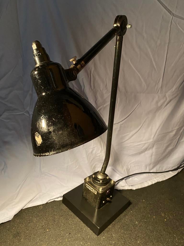 Machinelamp industriële lamp bureaulamp latelierlamp vintage, Ophalen of Verzenden, Gebruikt, Metaal, 75 cm of meer