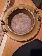 Antieke Koperen Schaal met Handvatten, Ophalen, Koper