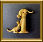 Leuke grote poezen broche, Ophalen of Verzenden, Overige materialen, Broche